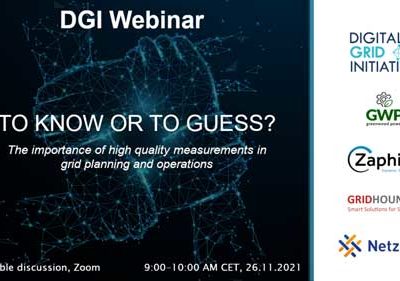 Webinar “To Know or To Guess?” The importance of high-quality measurements in grid planning and operations.