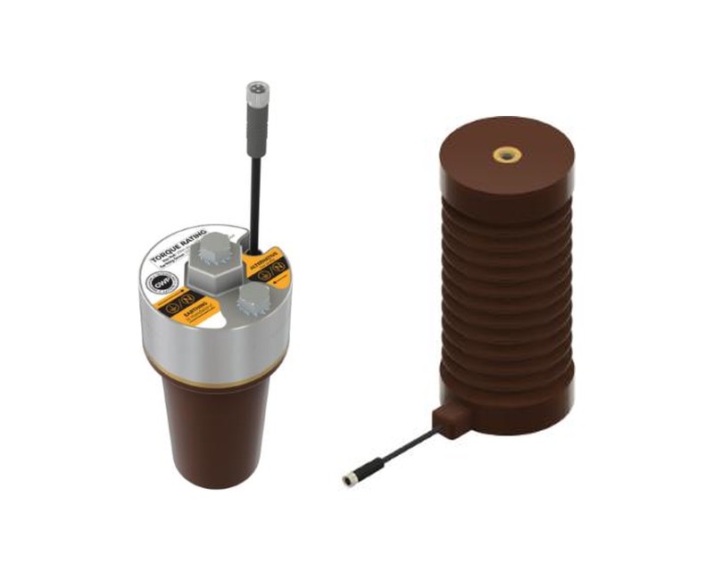 Cone-type voltage sensor on a T-connector